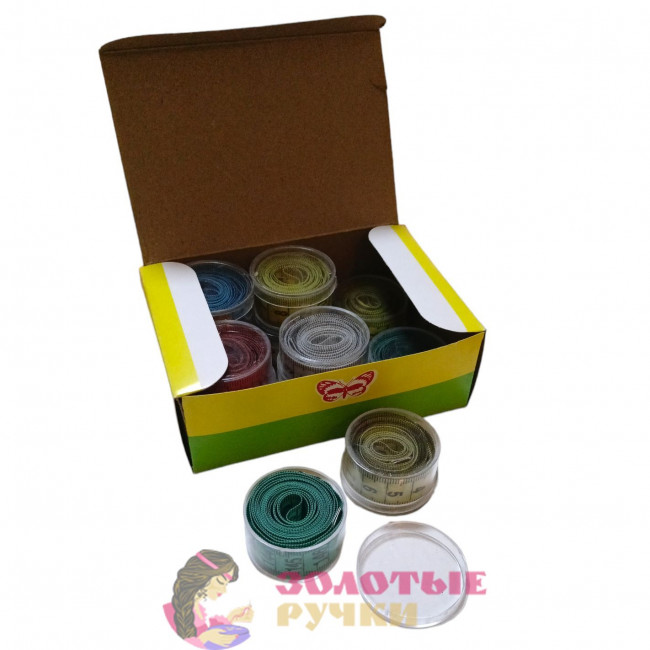 Лента измерительная портновская в футляре. Количество в упаковке: 12 шт.