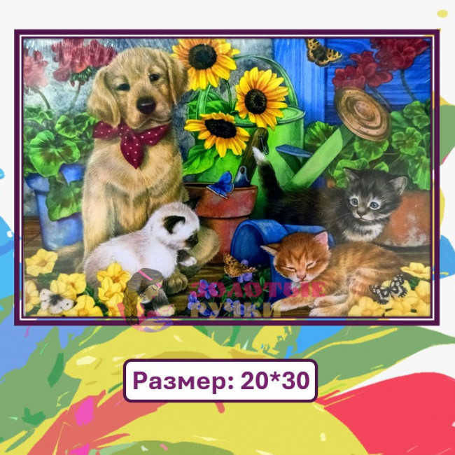 Картина для рисования по номерам "Защитник" Размер: 20*30 