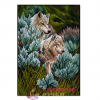 Набор для вышивки крестом "Волки". Размер: 40*50 см