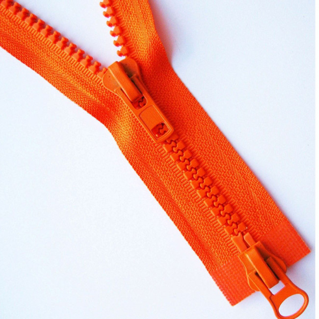 Молния "трактор" тип - 5/2 замка 100 см - цвет оранжевый 10 шт. в упаковке